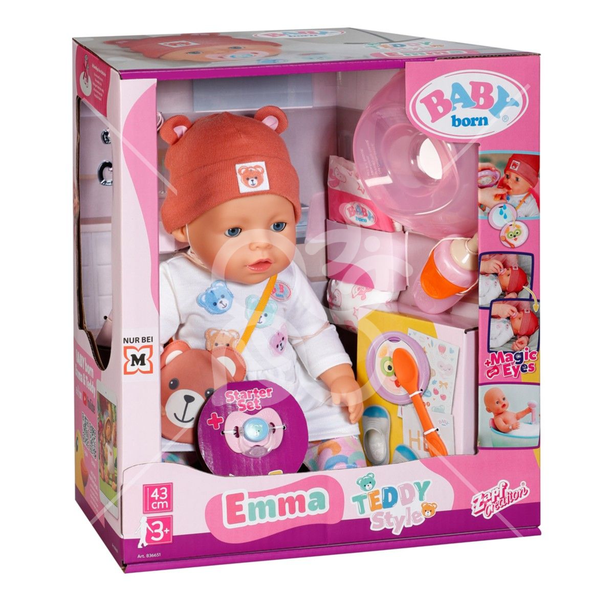 Лялька BABY BORN – ЕММА-ТЕДДІ (43 cm, з аксесуарами)