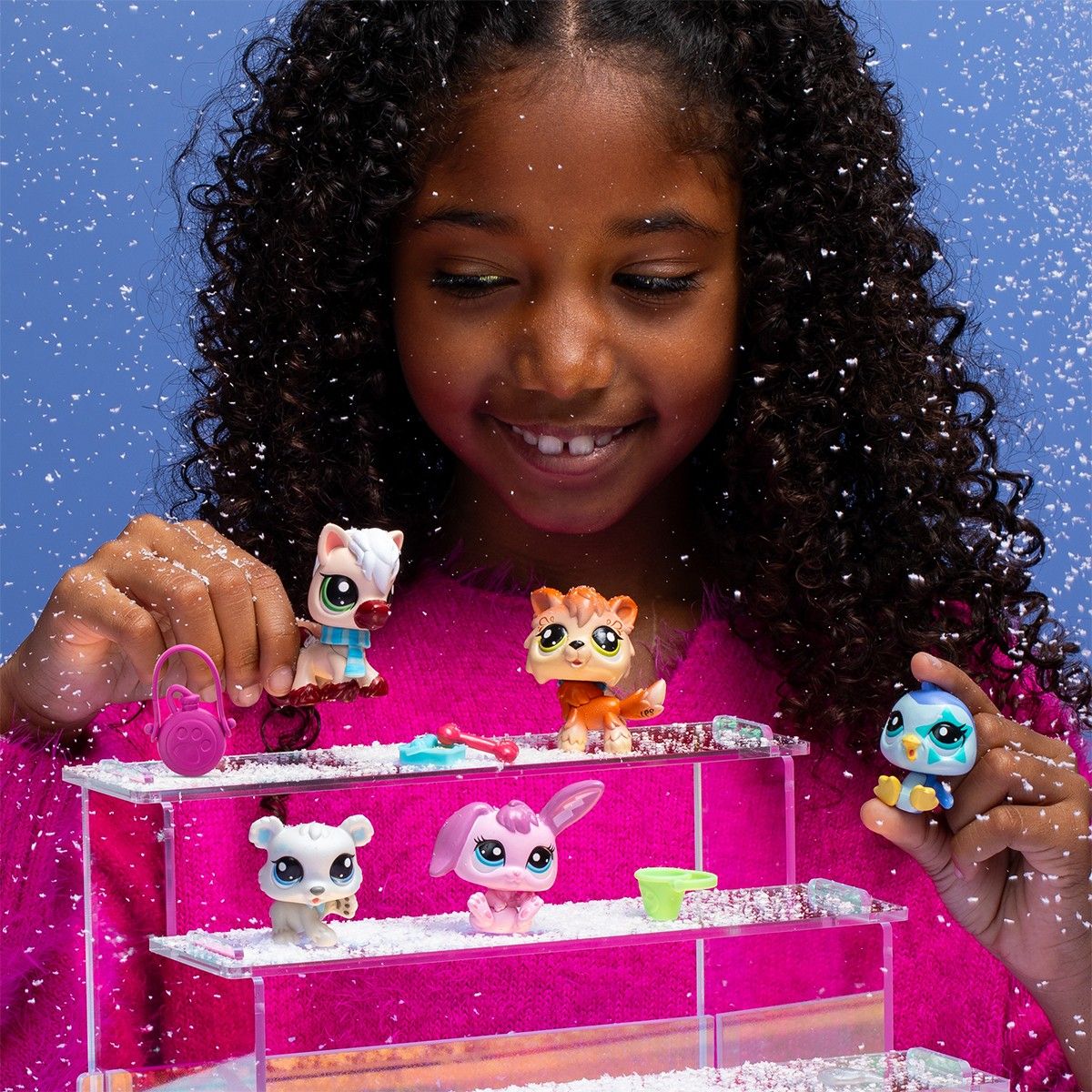 Ігровий набір LITTLEST PET SHOP – ЗИМОВІ ПРИГОДИ (5 фігурок, аксес.)