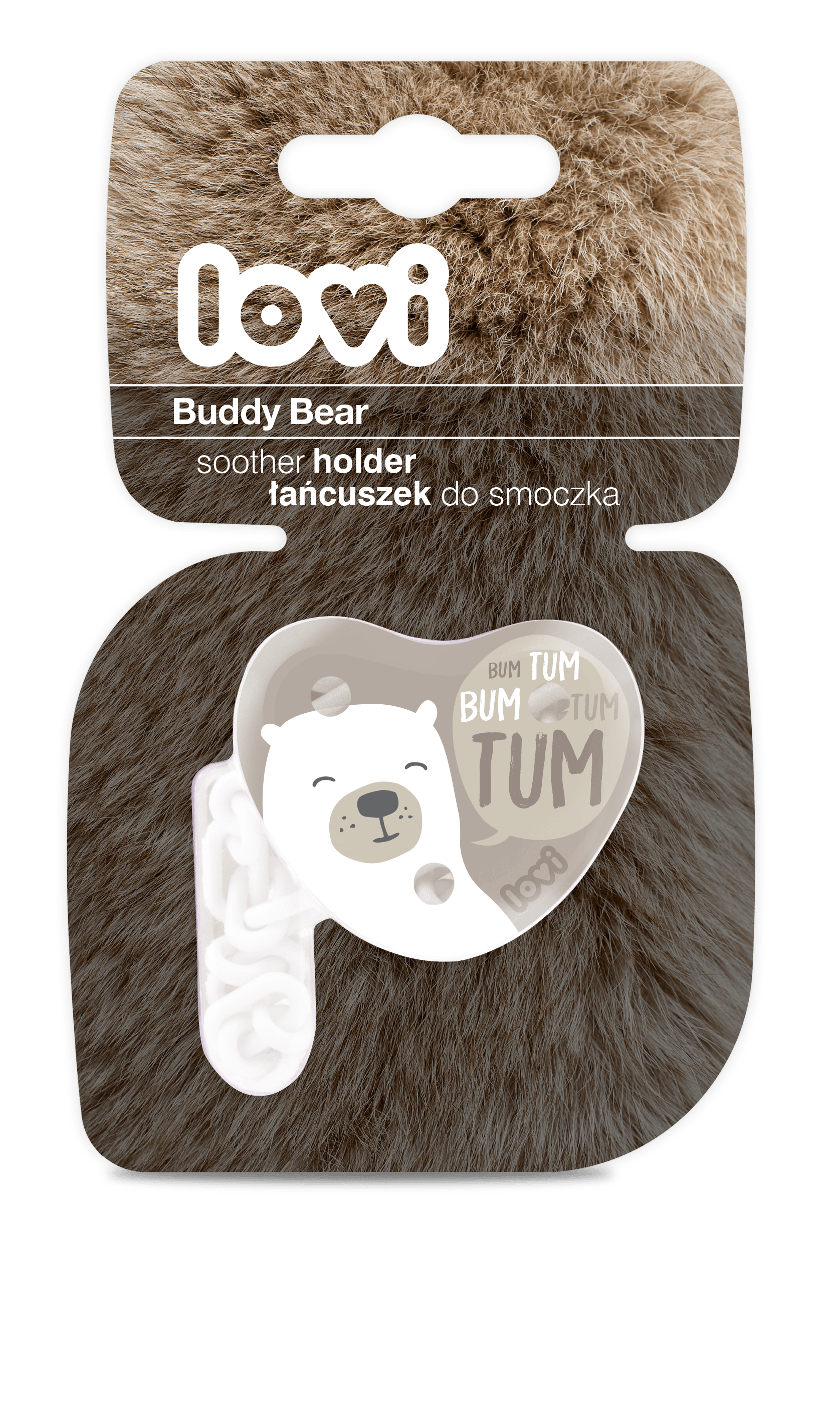 LOVI Ланцюжок до пустушки Buddy Bear