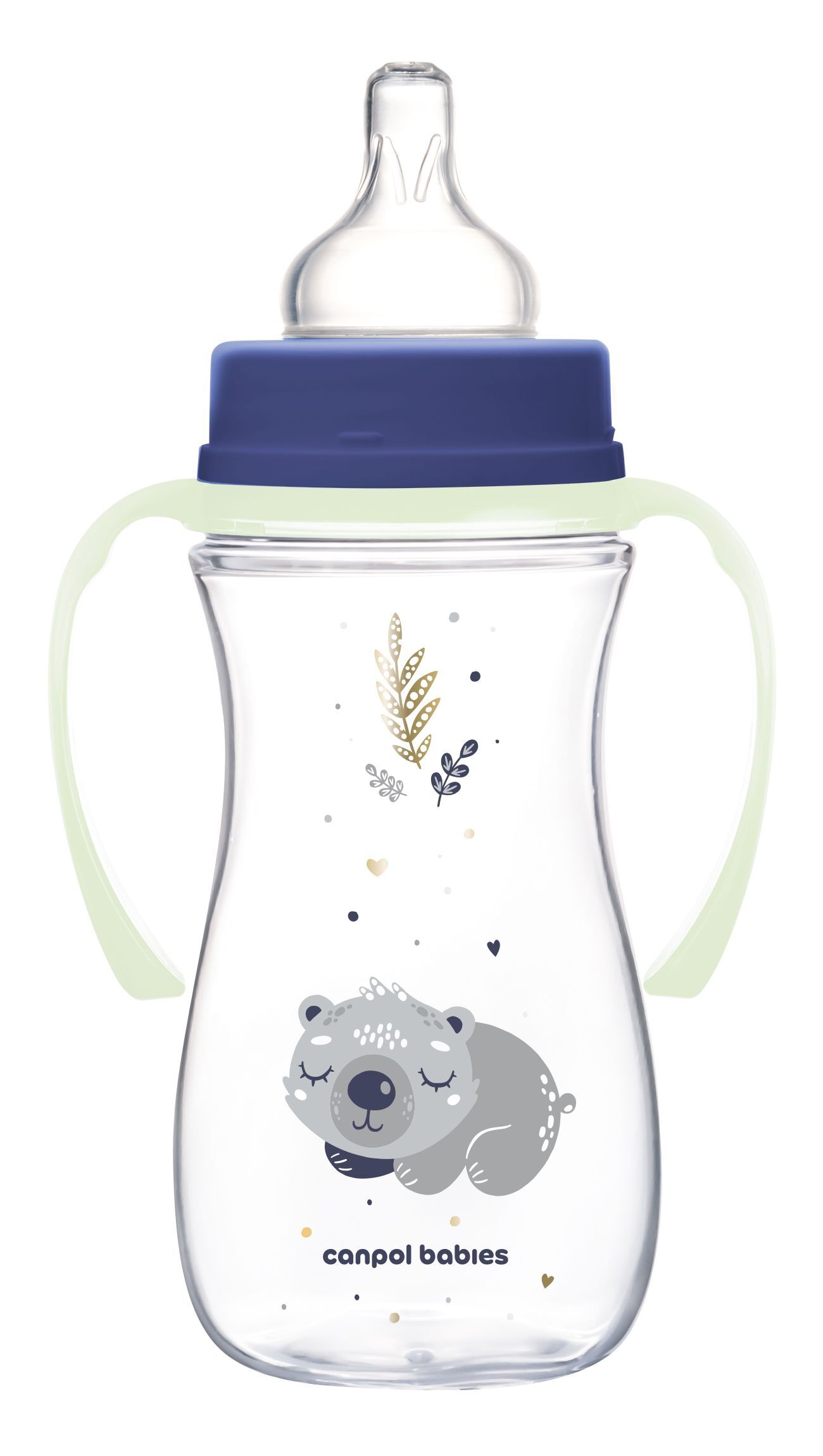 Canpol babies Пляшка антиколікова з широким отвором 300 мл Easystart Sleepy Koala - блакитна
