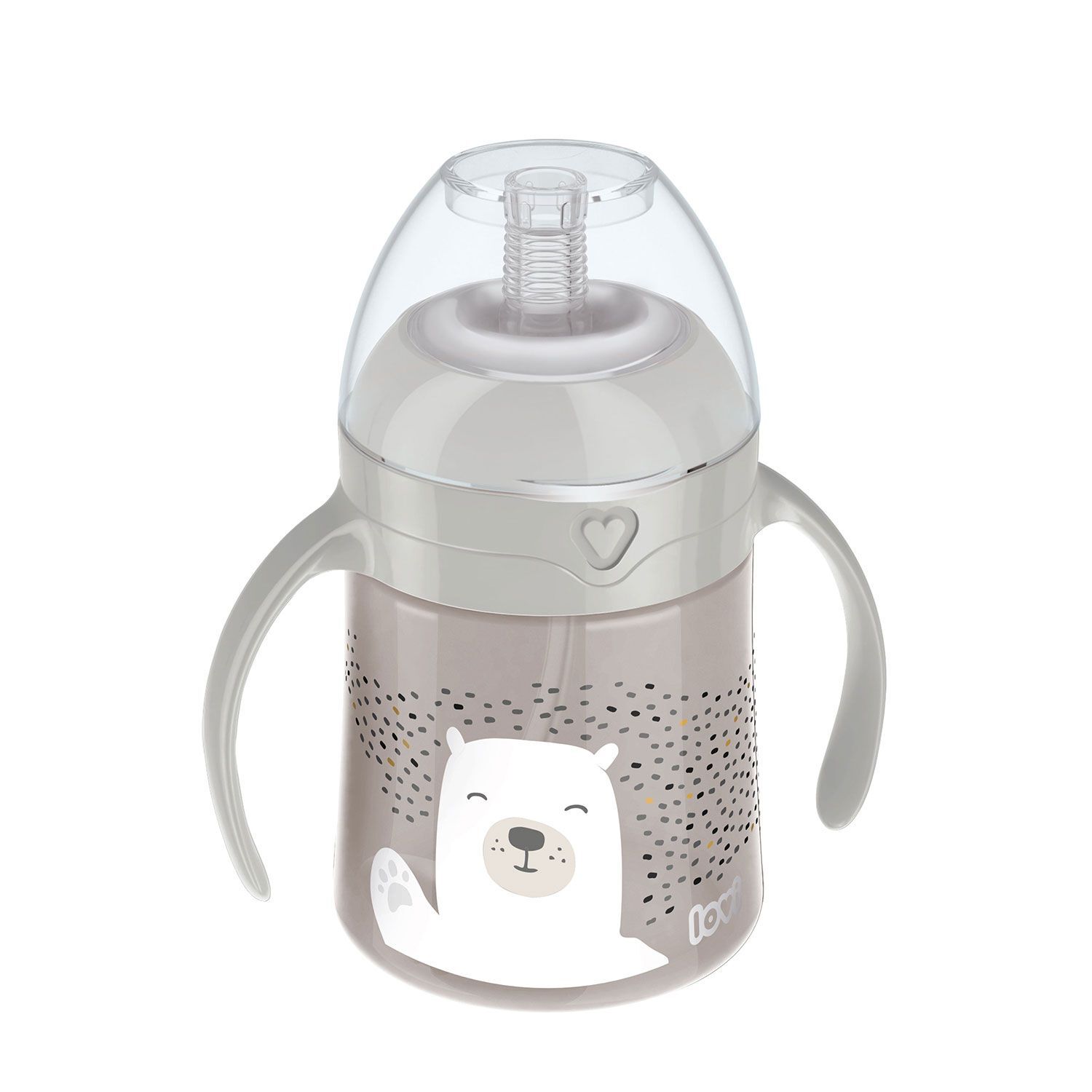 LOVI Моя перша кружка з трубочкою та обтяжувачем 150 мл Buddy Bear