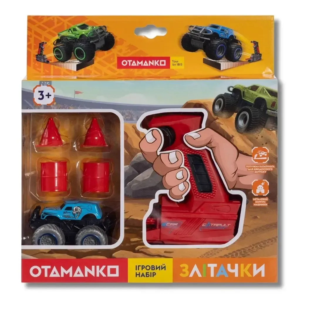 Ігровий набір OTAMANKO Злітачки (1 машинка і 1 катапульта) Блакитний