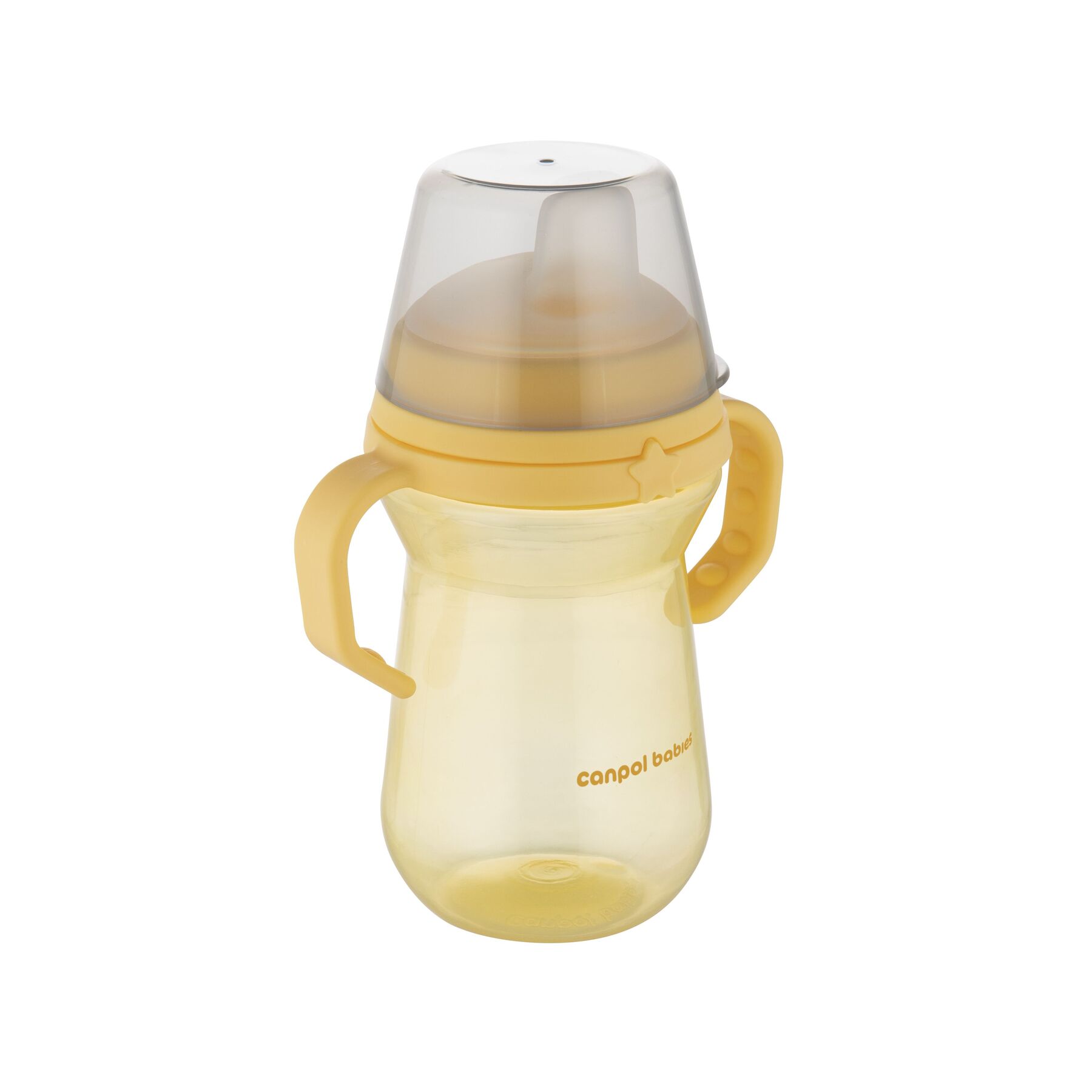 Canpol babies Кружка тренувальна з силіконовим носиком FirstCup 250 мл - жовта