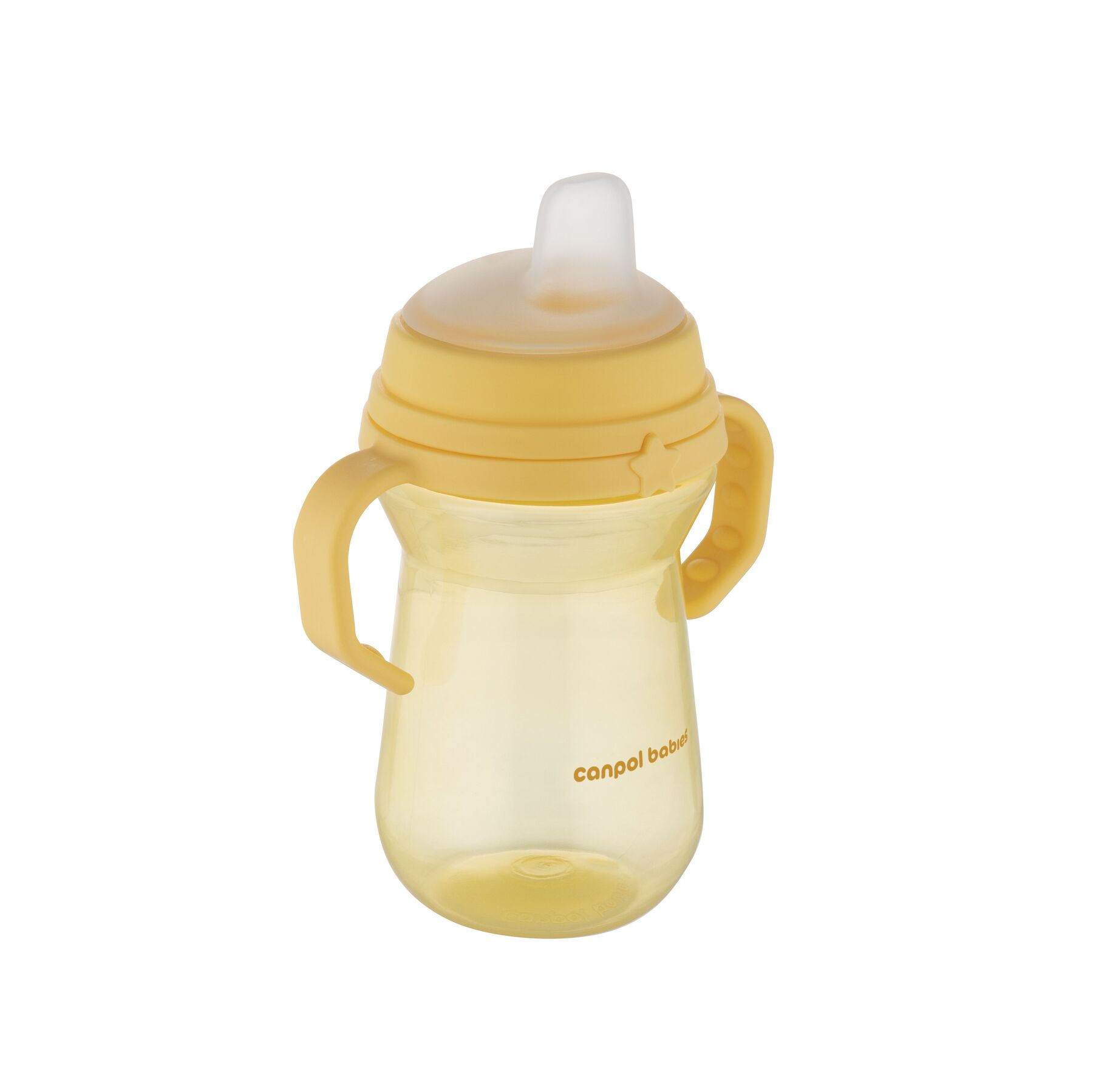 Canpol babies Кружка тренувальна з силіконовим носиком FirstCup 250 мл - жовта
