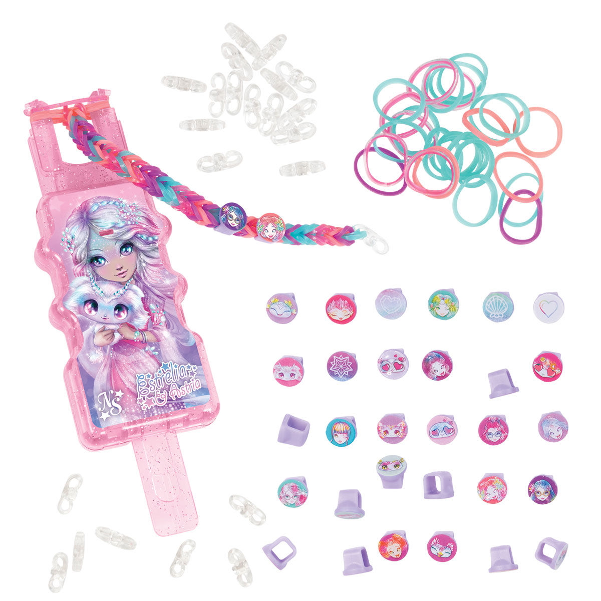 Набір для створення прикрас NEBULOUS STARS серії "Rainbow Loom™" з намистинами – ЗОРЯНА ФЕЄРІЯ