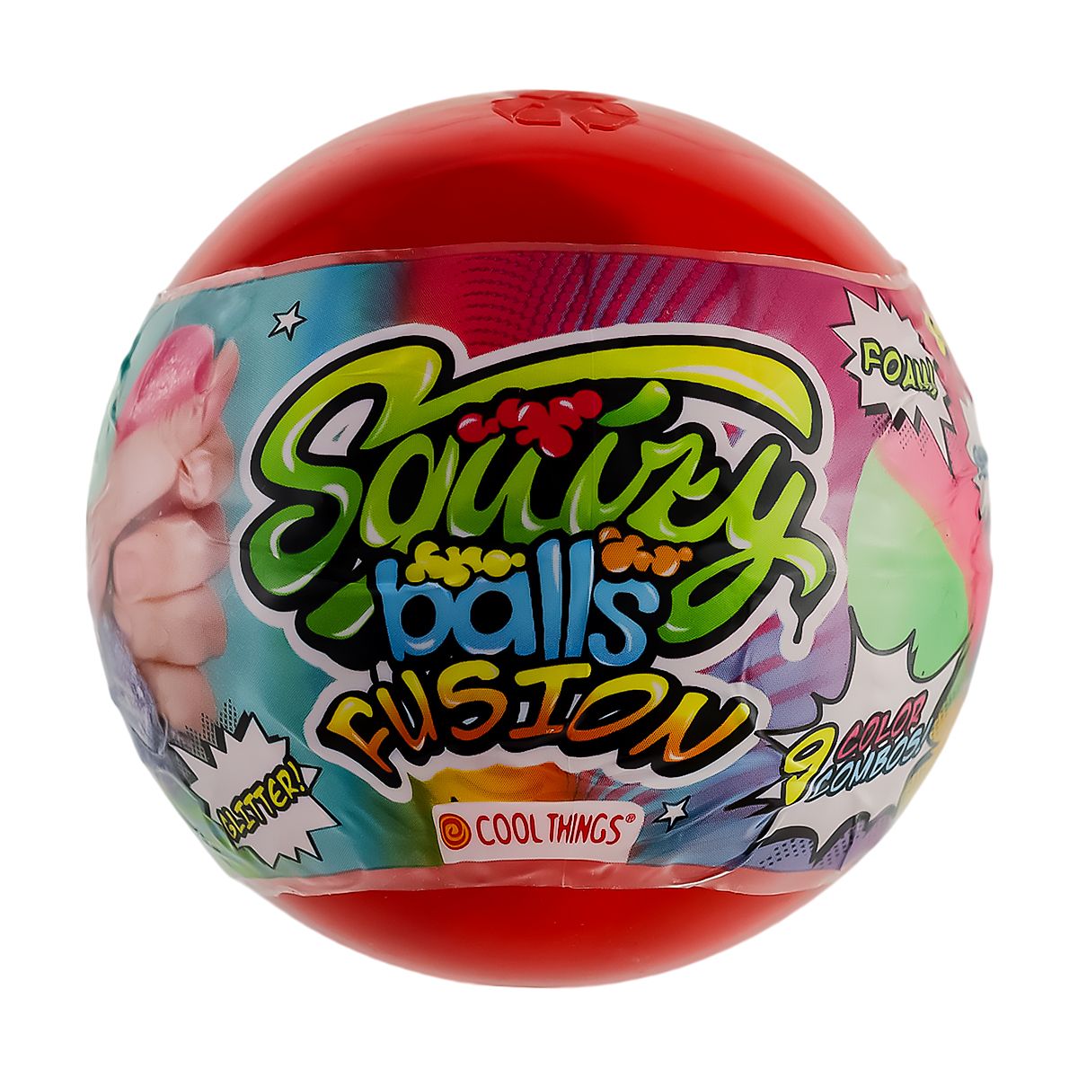 Іграшка-сюрпиз у кулі COOL THINGS серії "Squizy Ball" - КУЛЬКА Ф'ЮЖН