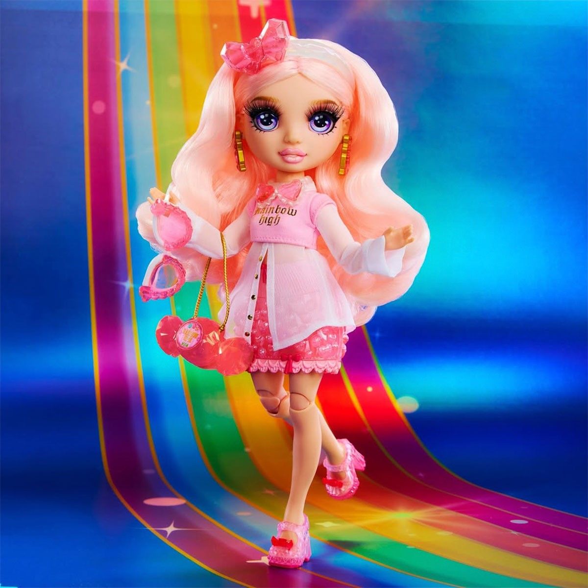 Ігровий набір з лялькою RAINBOW HIGH серії "Creative Crystals" - БЕЛЛА (з аксес.)