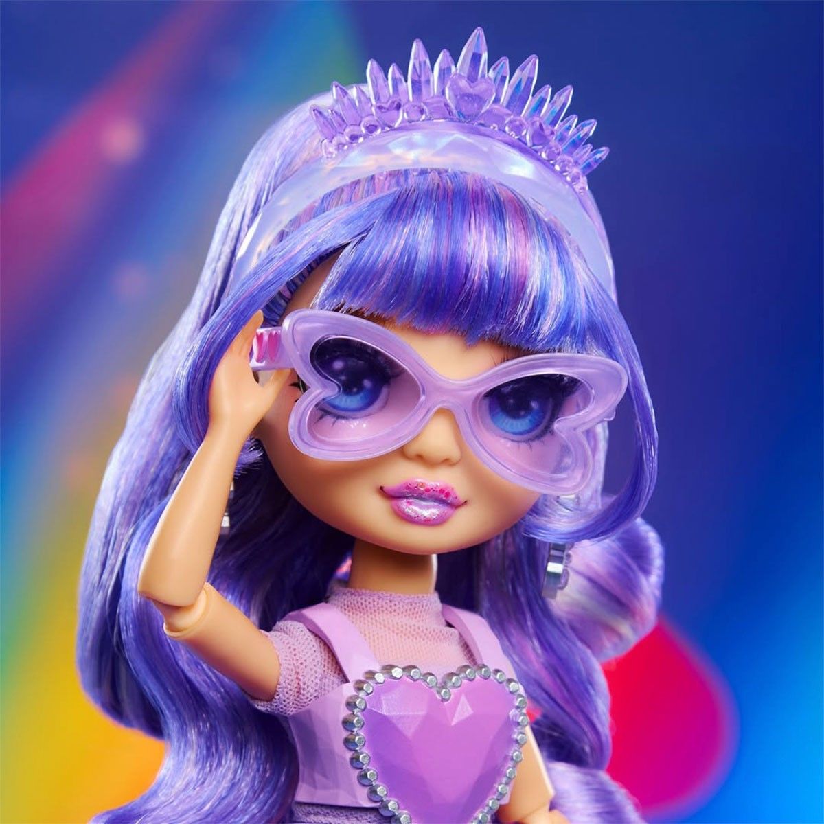 Ігровий набір з лялькою RAINBOW HIGH серії "Creative Crystals" - ВІОЛЕТТА (з аксес.)