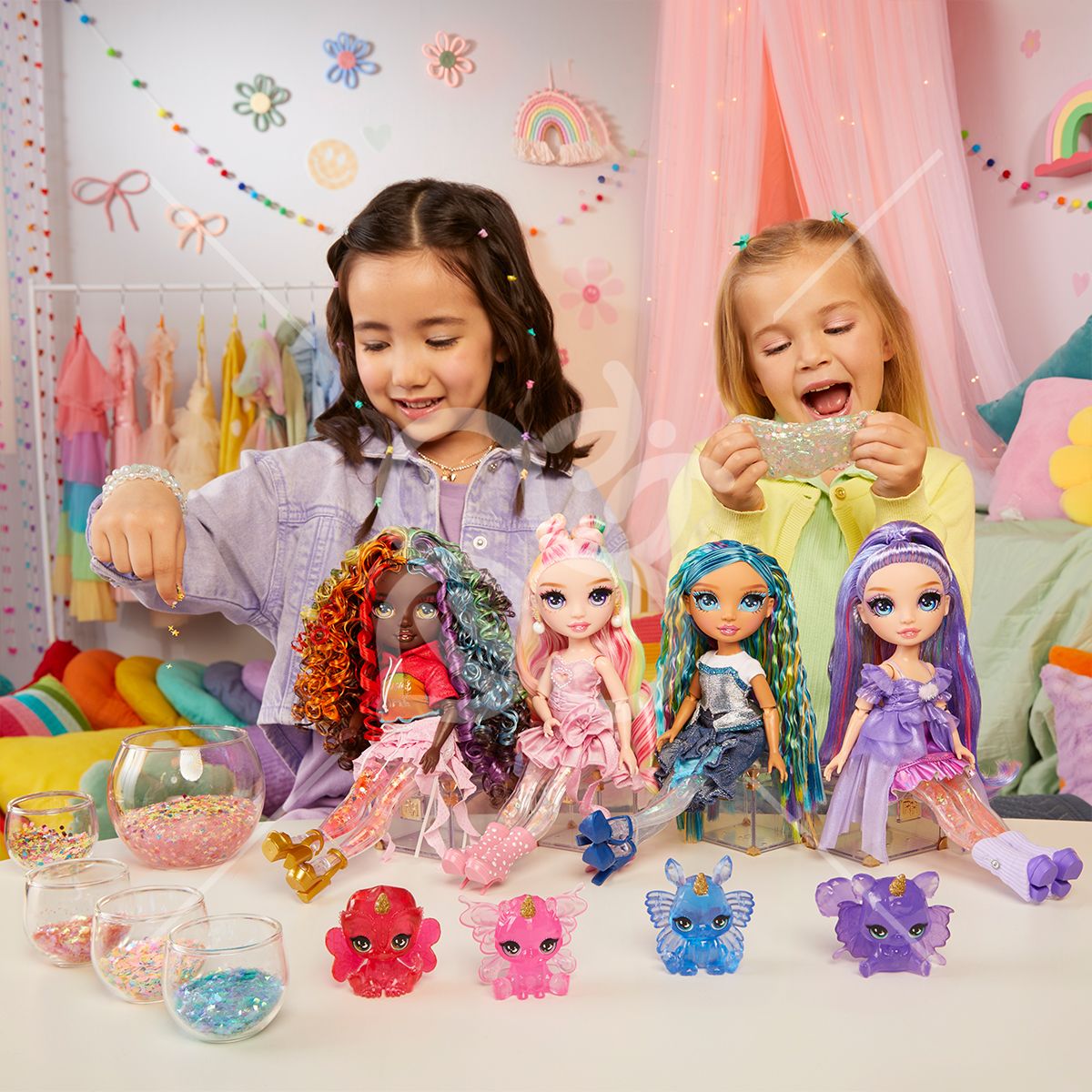 Ігровий набір з лялькою RAINBOW HIGH серії "Rainbow Shimmers" - СКАЙЛЕР (зі слаймом)