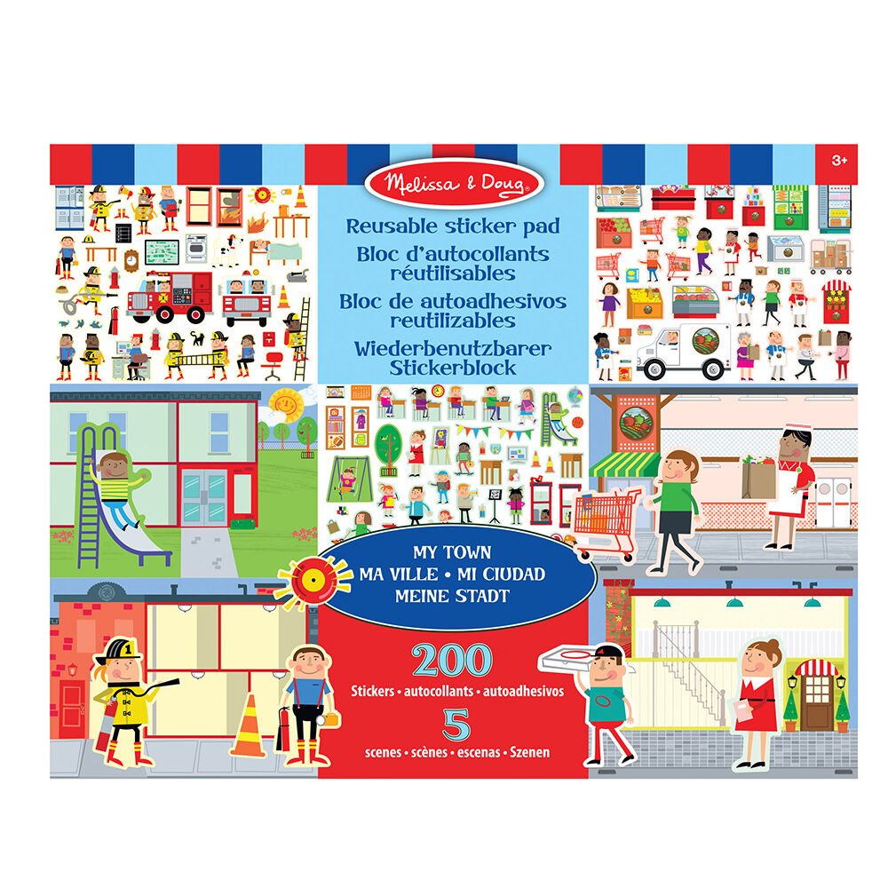 Melissa & Doug: Набір багаторазових наліпок 'Моє місто'