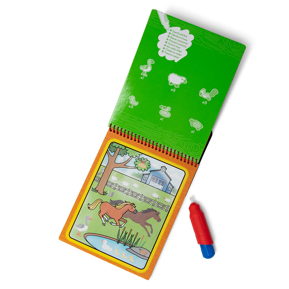 Melissa & Doug. Water WOW: Водна розмальовка з ручкою «Ферма»