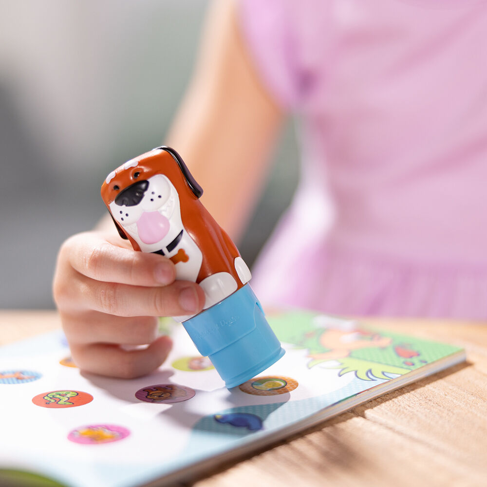 Melissa & Doug. Sticker WOW: Набір з блокноту та штампу з наліпками «Цуценя»