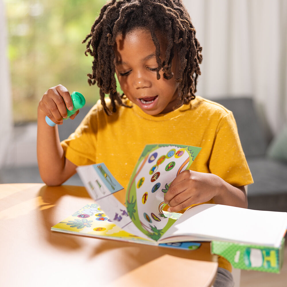 Melissa & Doug. Sticker WOW: Набір з блокноту та штампу з наліпками «Динозавр»