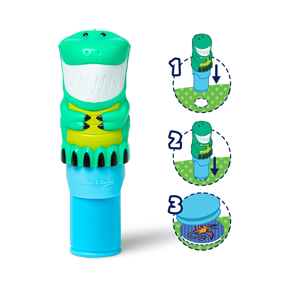 Melissa & Doug. Sticker WOW: Набір з блокноту та штампу з наліпками «Динозавр»