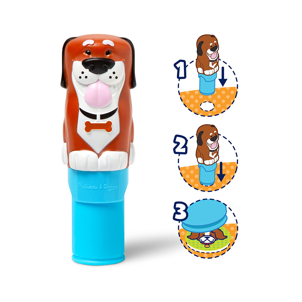 Melissa & Doug. Sticker WOW: Набір з блокноту та штампу з наліпками «Цуценя»