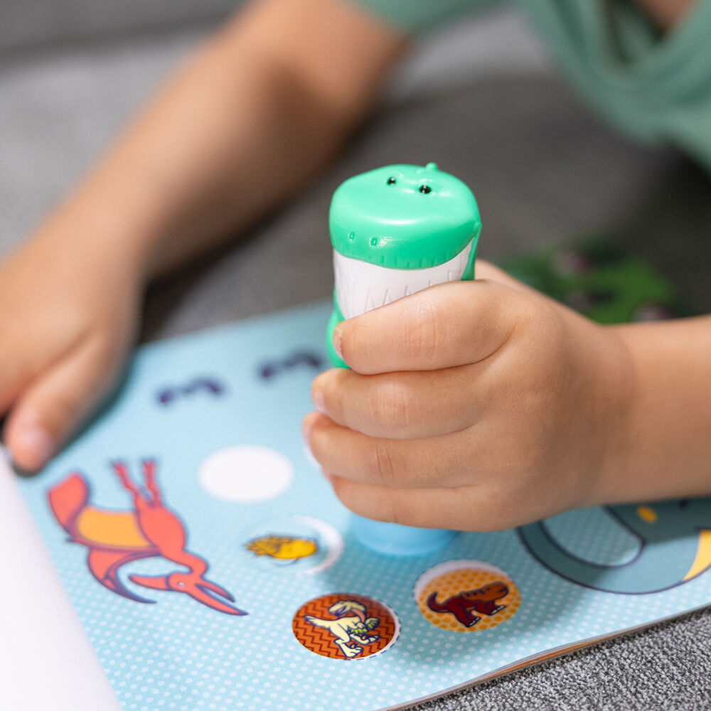 Melissa & Doug. Sticker WOW: Набір з блокноту та штампу з наліпками «Динозавр»