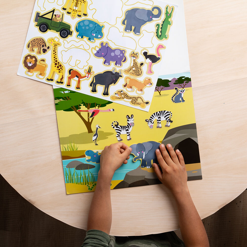 Melissa & Doug: Набір багаторазових наліпок 'Середовище проживання тварин'