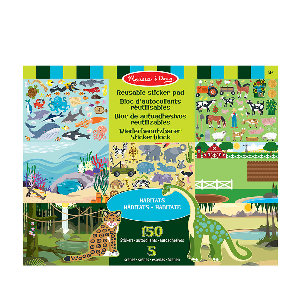 Melissa & Doug: Набір багаторазових наліпок 'Середовище проживання тварин'