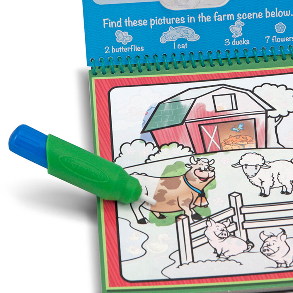 Melissa & Doug. Water WOW: Водна розмальовка з ручкою «Тварини»