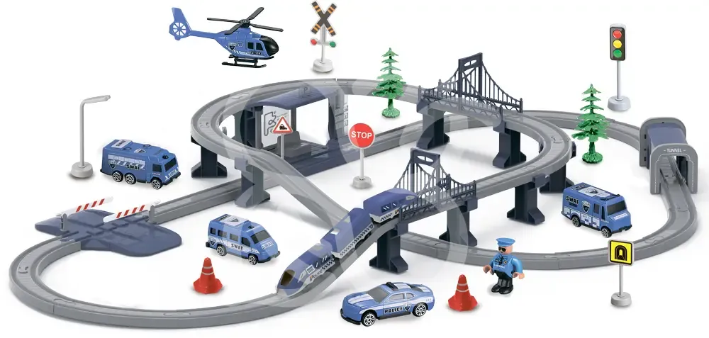 Ігровий набір ZIPP Toys "Міський експрес" 92 деталі. Синій