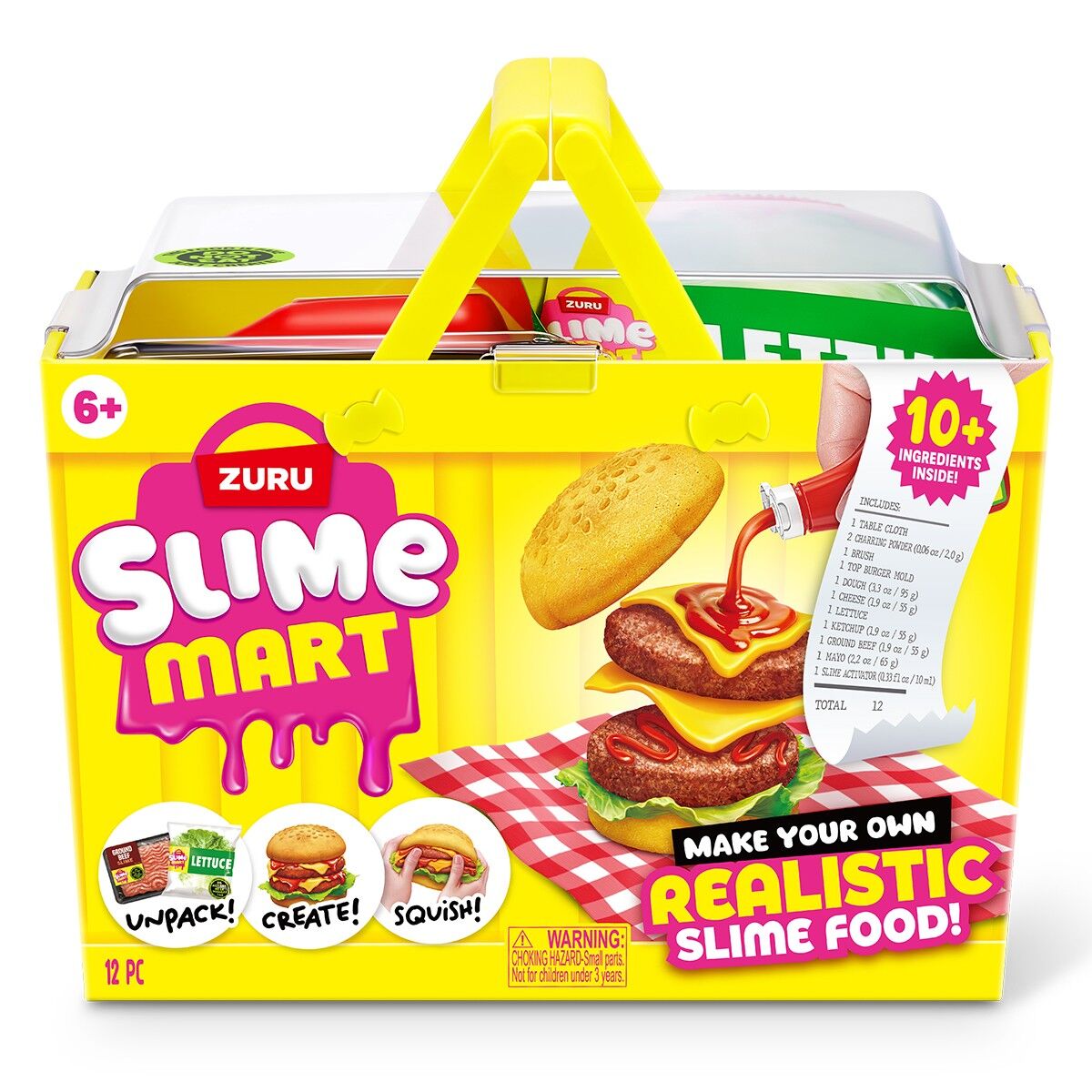 Ігровий набір зі слаймами SLIME MART серії "Shopping Basket" – БУРГЕР
