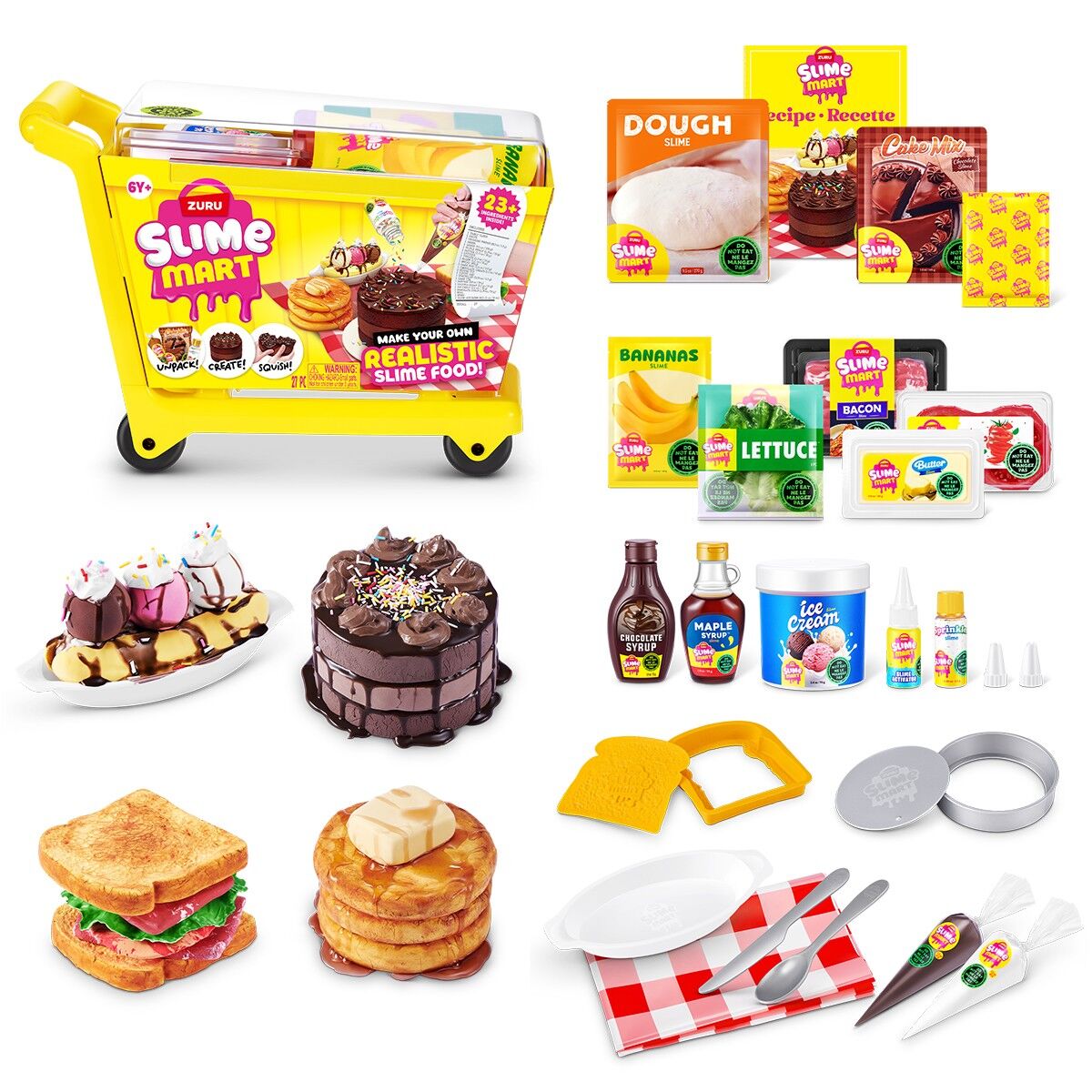 Ігровий набір зі слаймами SLIME MART серії "Shopping Cart" – ВІЗОК СМАКОЛИКІВ