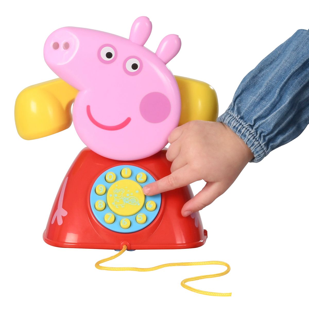 Іграшка-каталка на мотузочці PEPPA - ТЕЛЕФОН ПЕППИ