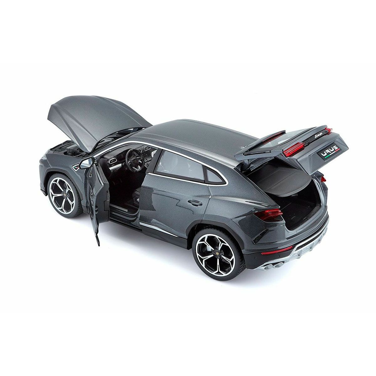Автомодель - LAMBORGHINI URUS (сірий металік, 1:18)