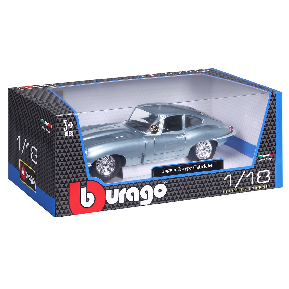 Автомодель - JAGUAR E-TYPE COUPE (1961) (1:18)