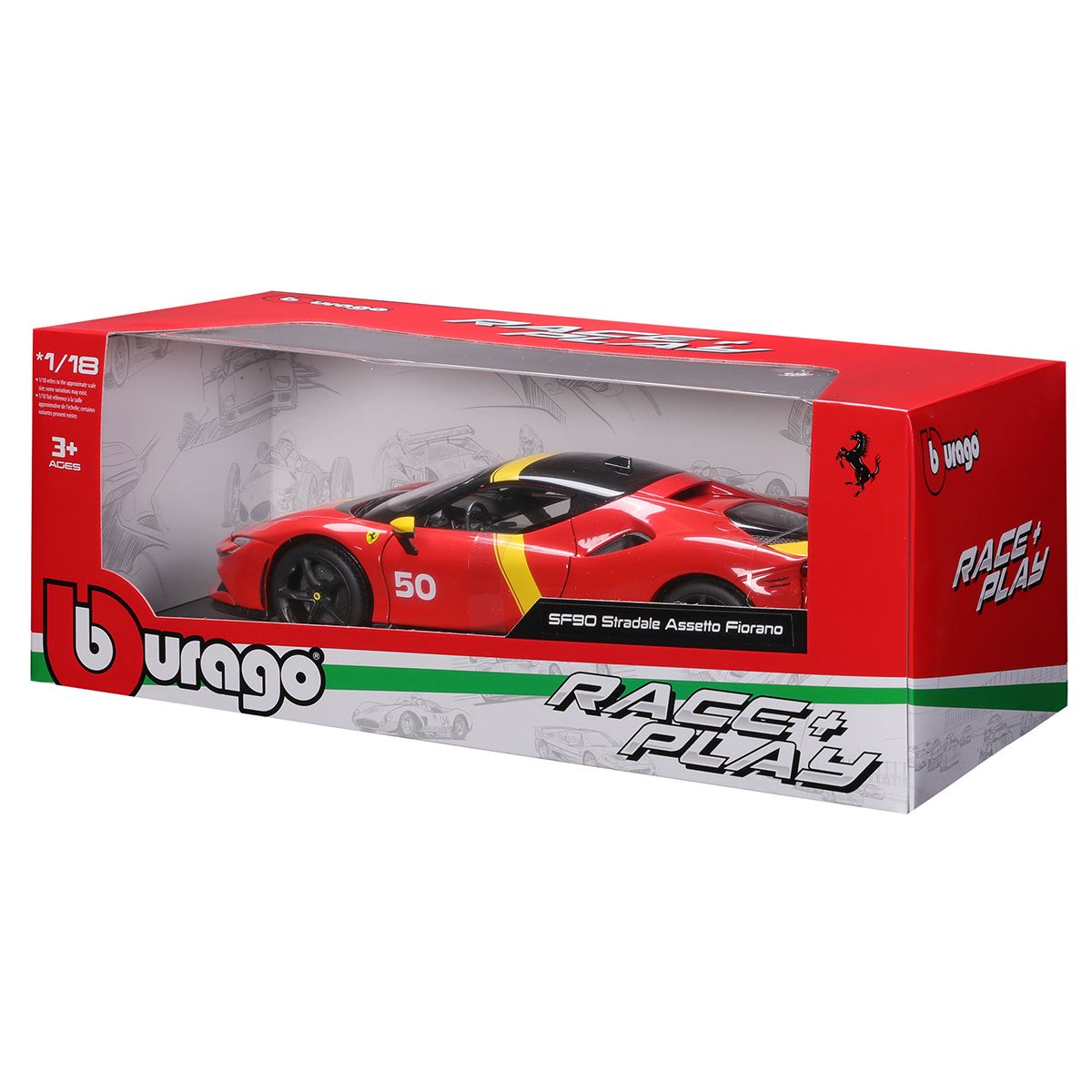 Автомодель серії "R&P" - FERRARI SF90 STRADALE ASSETTO FIORANO (1:18)