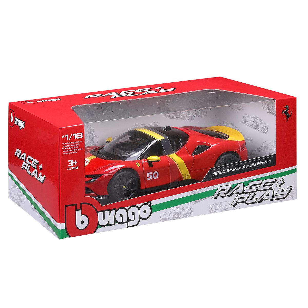 Автомодель серії "R&P" - FERRARI SF90 STRADALE ASSETTO FIORANO (1:18)