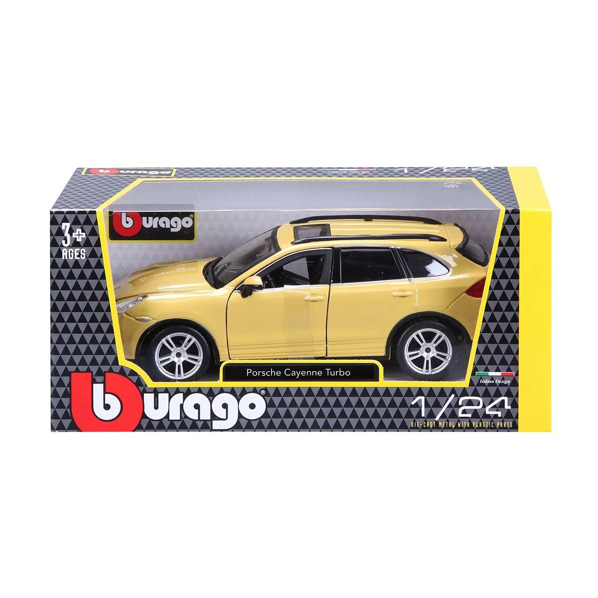 Автомодель - PORSCHE CAYENNE TURBO (асорті білий, жовтий, 1:24)