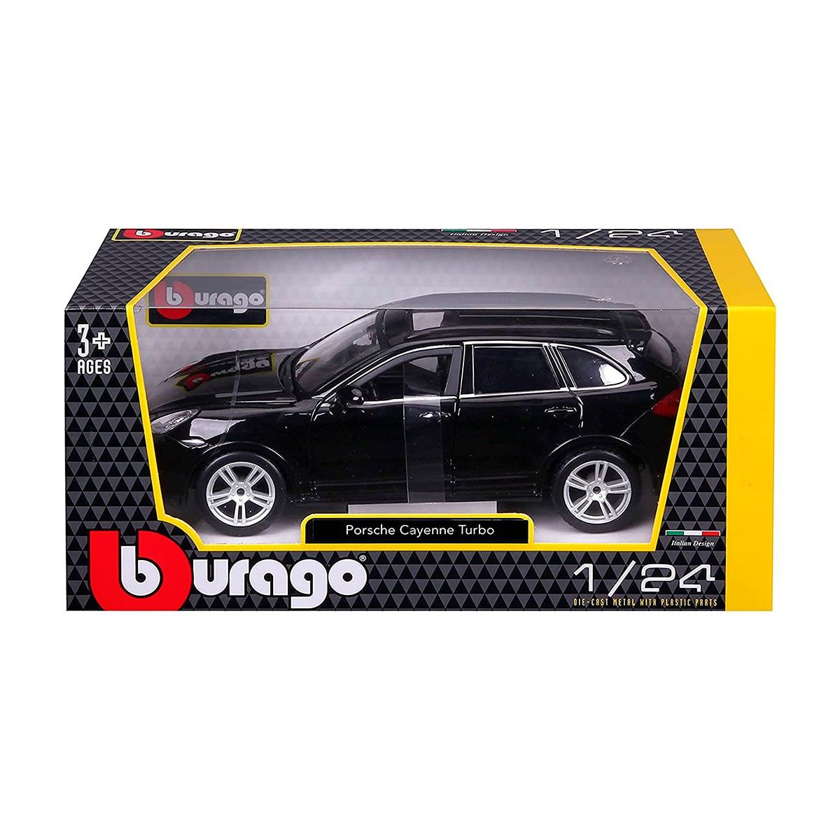 Автомодель - PORSCHE CAYENNE TURBO (асорті білий, жовтий, 1:24)
