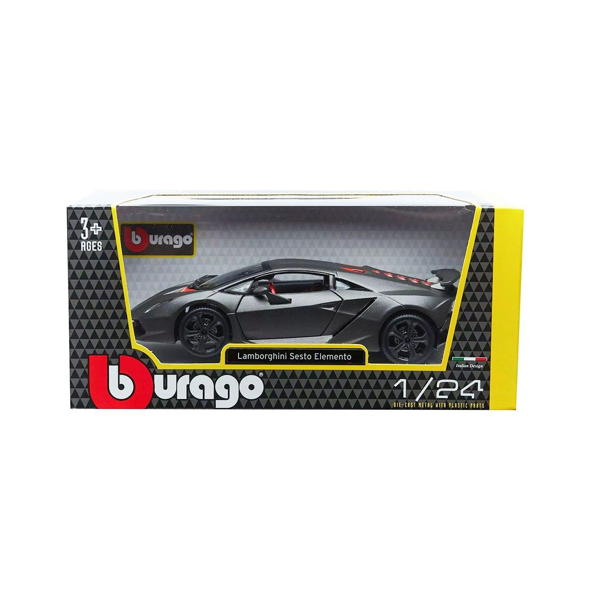 Автомодель - LAMBORGHINI SESTO ELEMENTO (сірий металік, 1:24)