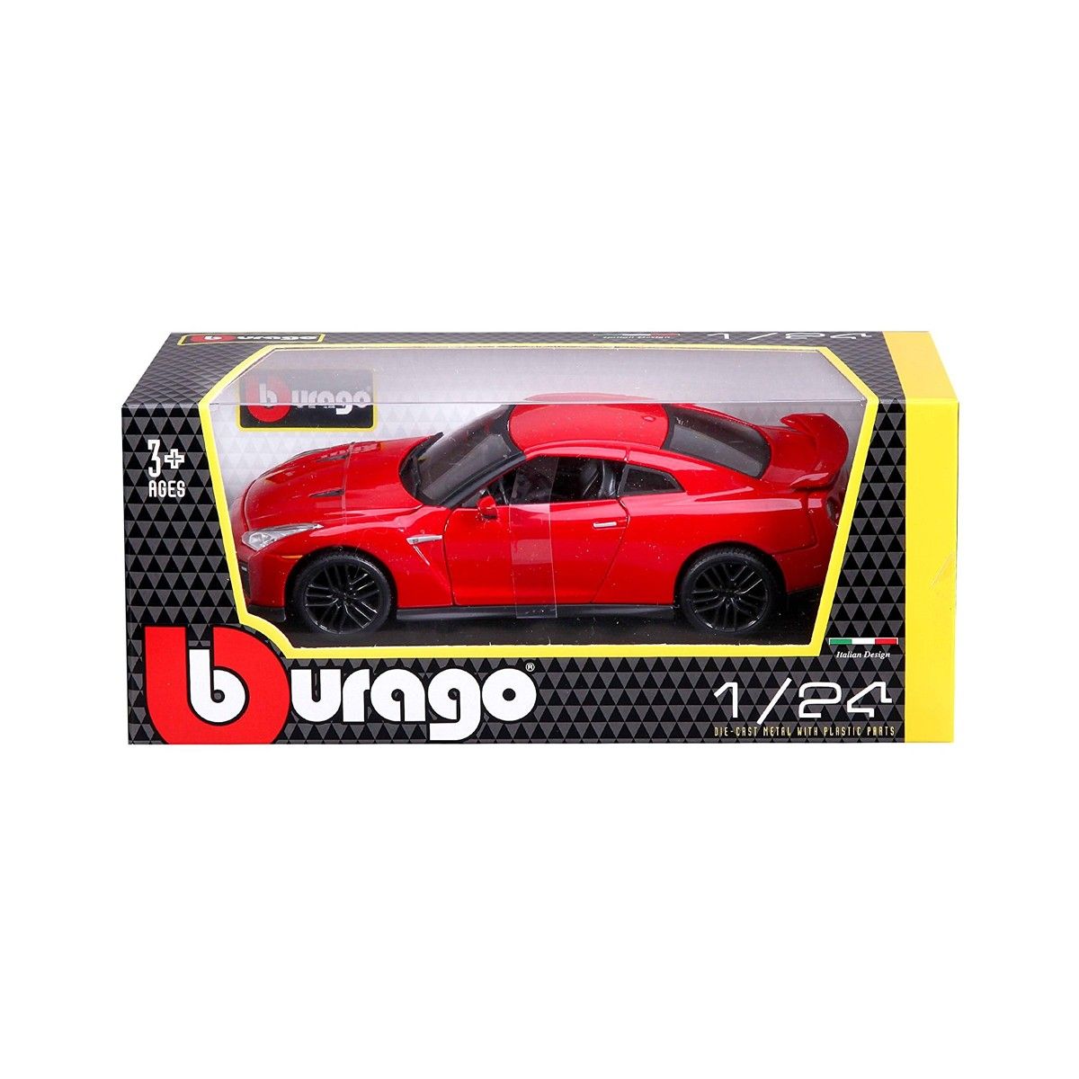 Автомодель - NISSAN GT-R (асорті червоний, білий металік, 1:24)