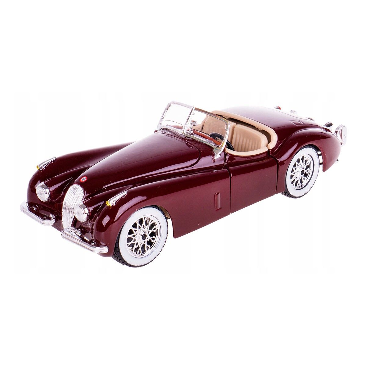 Автомодель - JAGUAR XK 120 (1951) (асорті вишневий, сріблястий, 1:24)