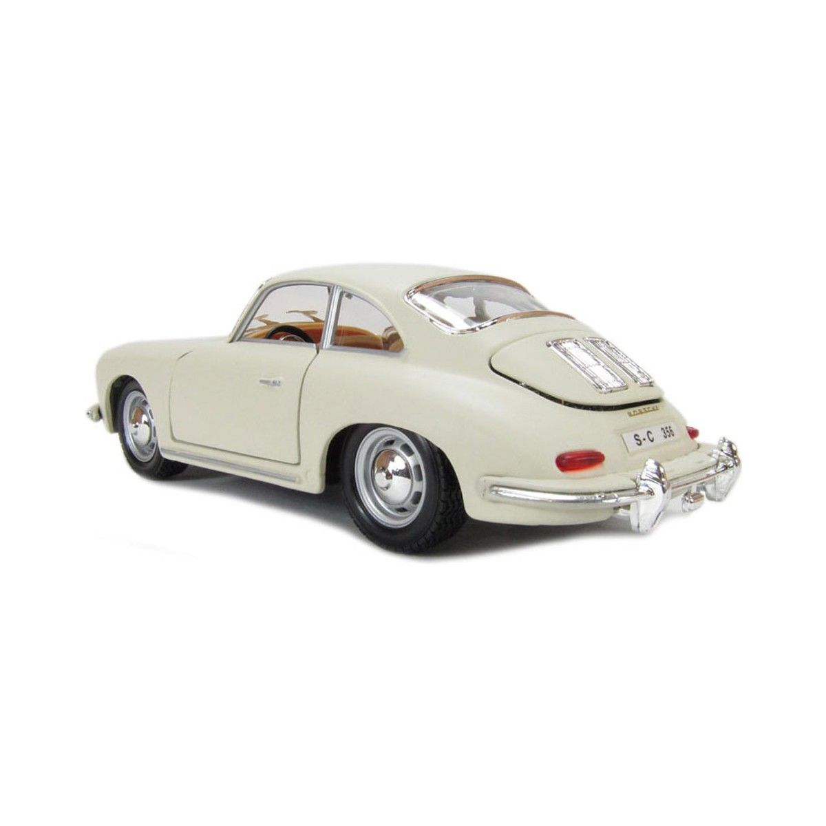 Автомодель - PORSCHE 356B (1961) (асорті слонова кістка, червоний, 1:24)
