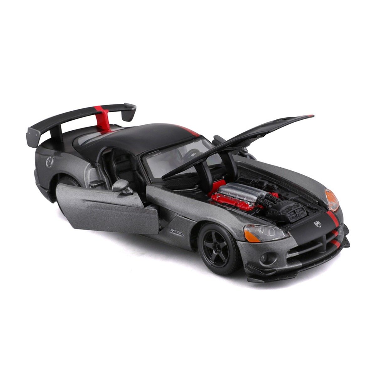 Автомодель - DODGE VIPER SRT10 ACR  (ассорті помаранч-чорн металік, червоно-чорн металік, 1:24)