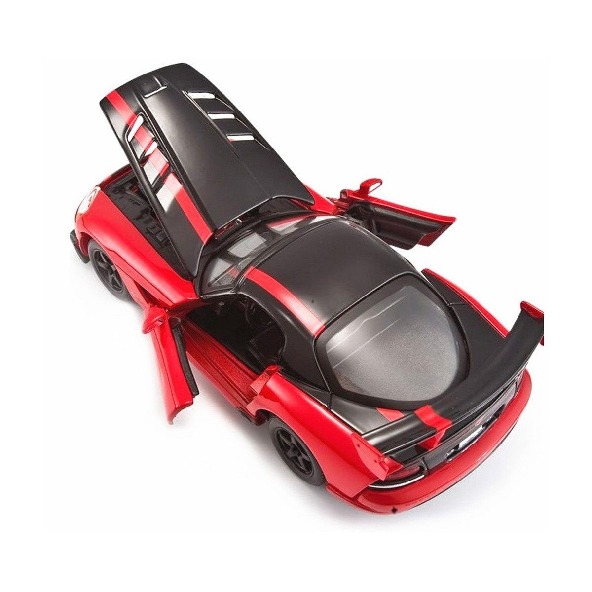 Автомодель - DODGE VIPER SRT10 ACR  (ассорті помаранч-чорн металік, червоно-чорн металік, 1:24)