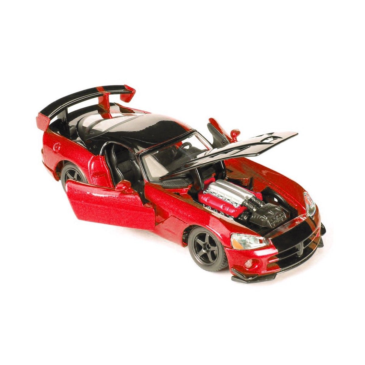 Автомодель - DODGE VIPER SRT10 ACR  (ассорті помаранч-чорн металік, червоно-чорн металік, 1:24)