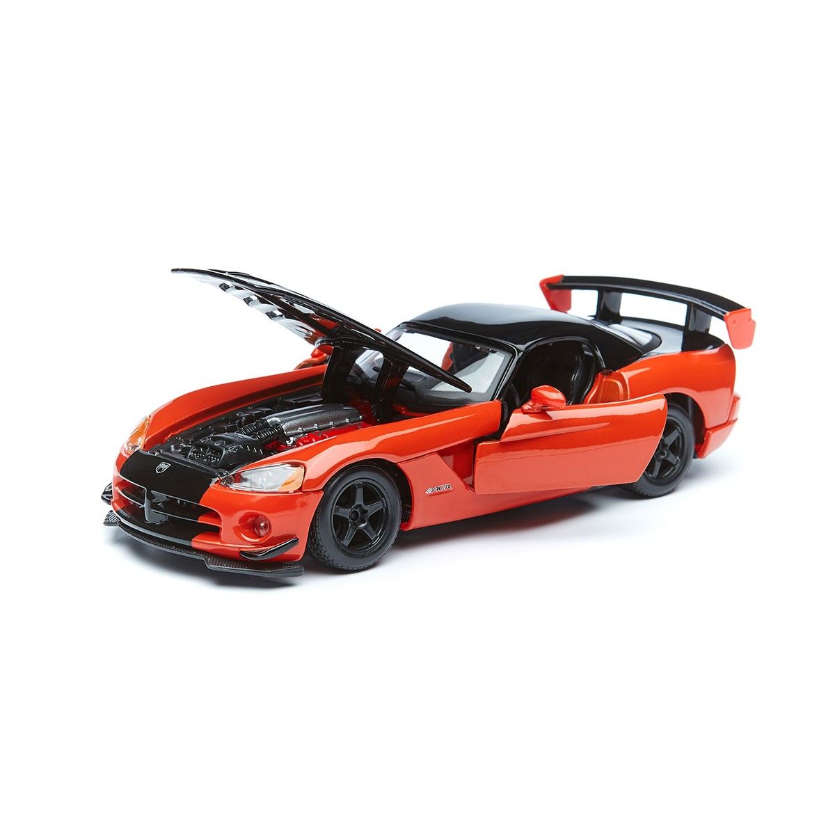 Автомодель - DODGE VIPER SRT10 ACR  (ассорті помаранч-чорн металік, червоно-чорн металік, 1:24)