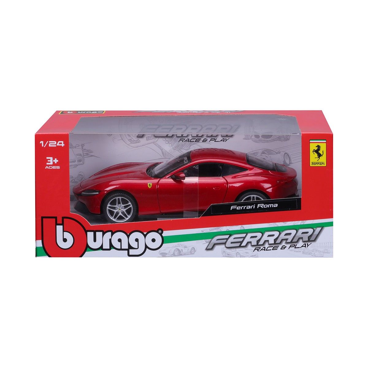 Автомодель - Ferrari Roma  (асорті сірий металік, червоний металік, 1:24)