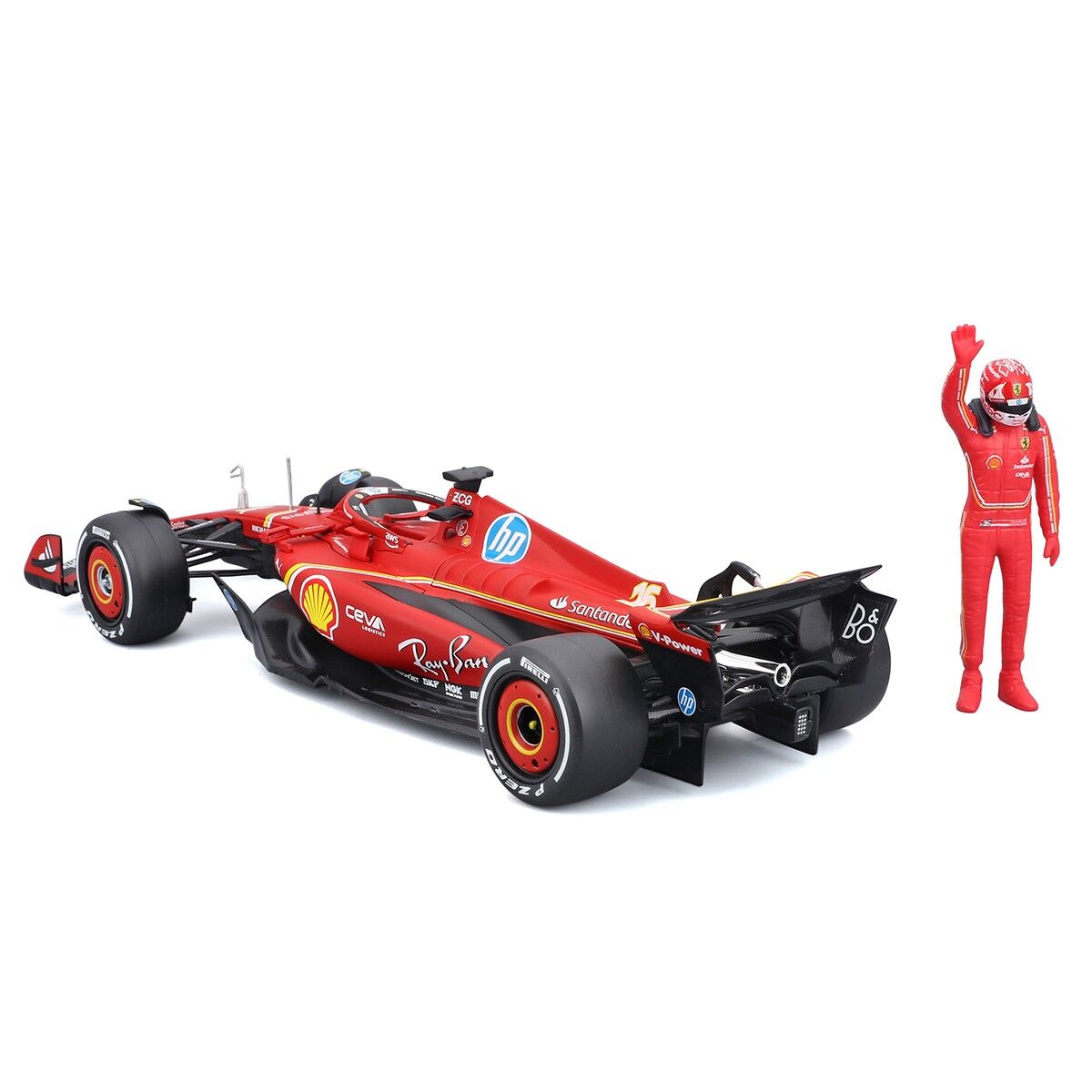 Автомодель з фігуркою – FERRARI SF-24 (2024) (1:24)