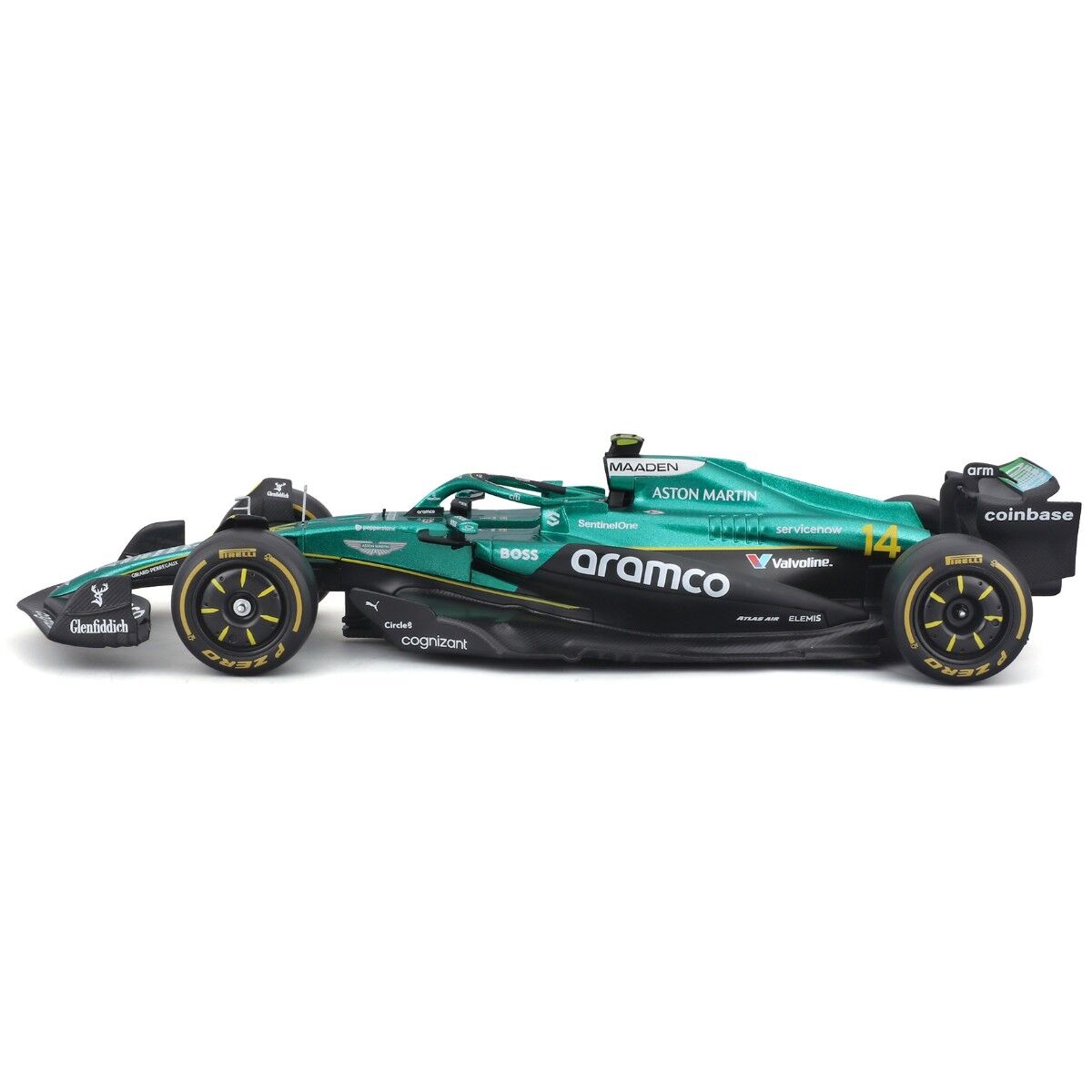 Автомодель з фігуркою – ASTON MARTIN AMR25 (2025) (1:24)