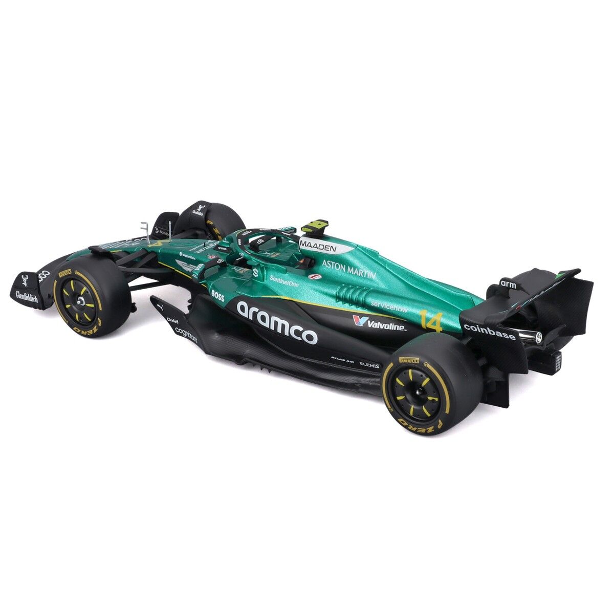 Автомодель з фігуркою – ASTON MARTIN AMR25 (2025) (1:24)