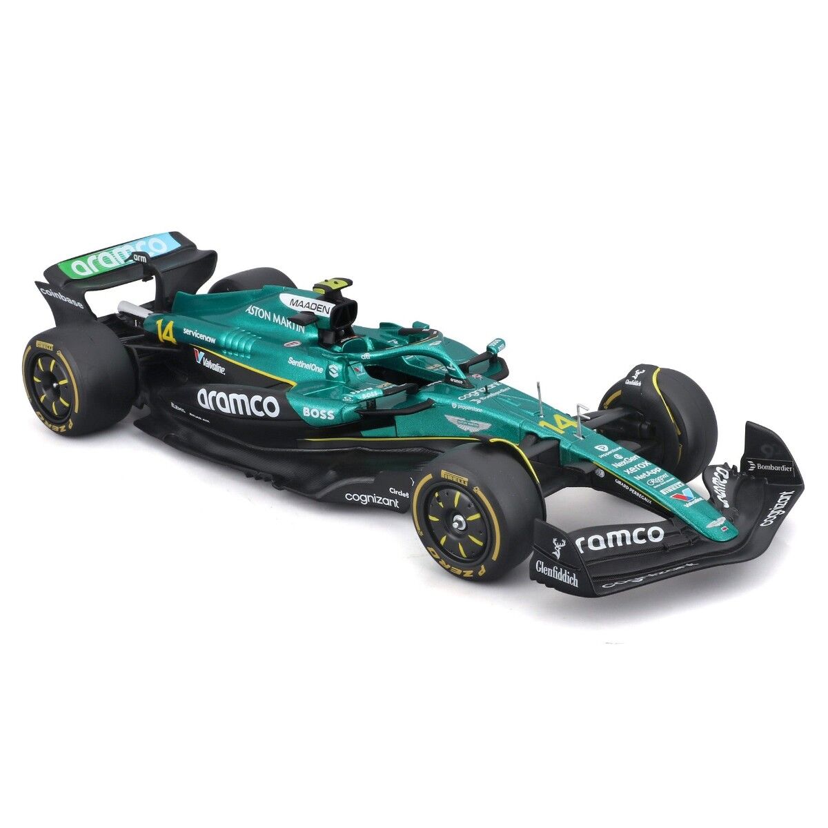 Автомодель з фігуркою – ASTON MARTIN AMR25 (2025) (1:24)
