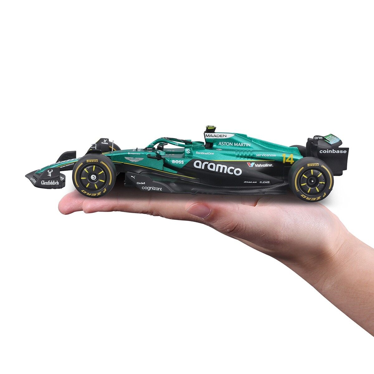 Автомодель з фігуркою – ASTON MARTIN AMR25 (2025) (1:24)