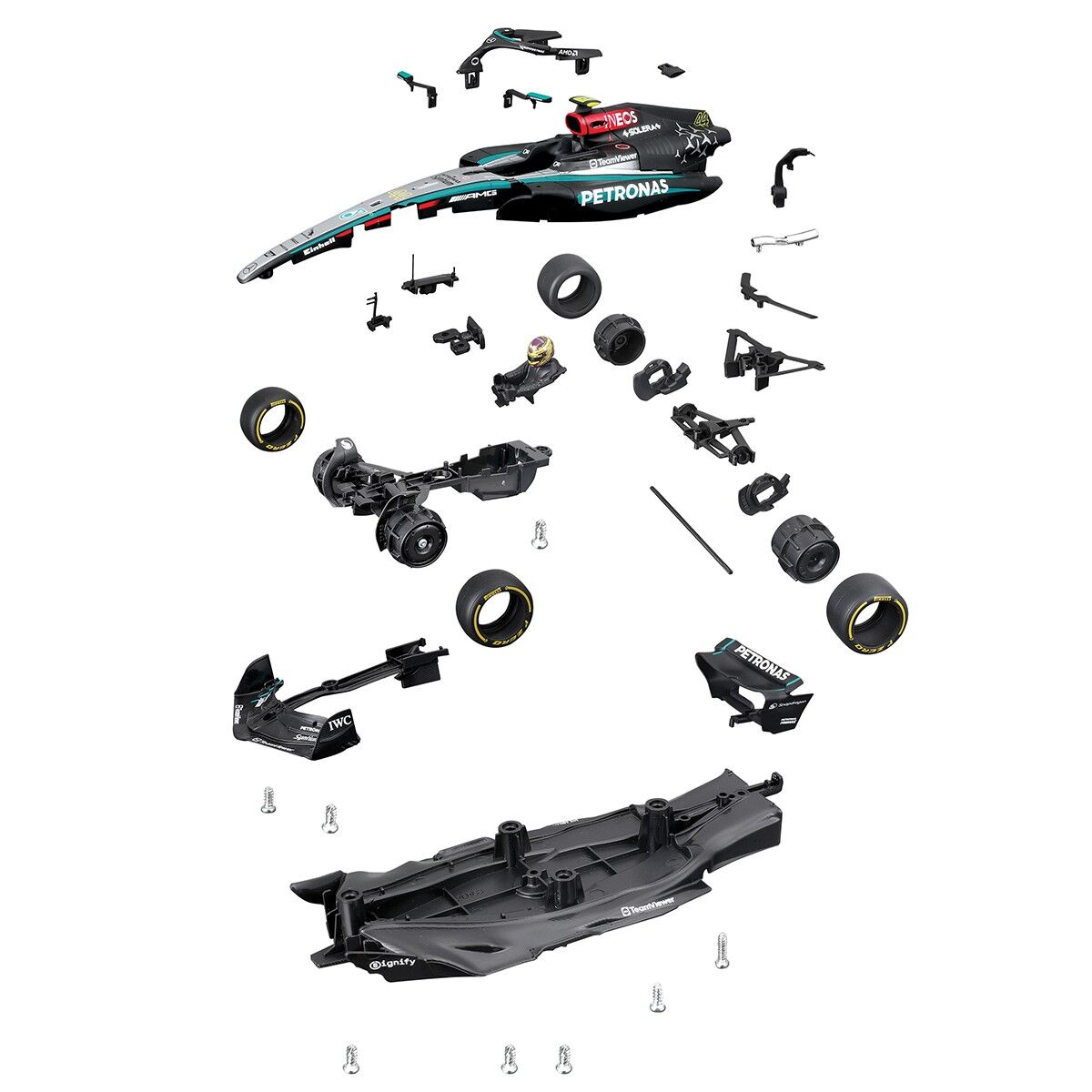 Авто-конструктор – MERCEDES-AMG F1 W15 PETRONAS (2024) (1:24)