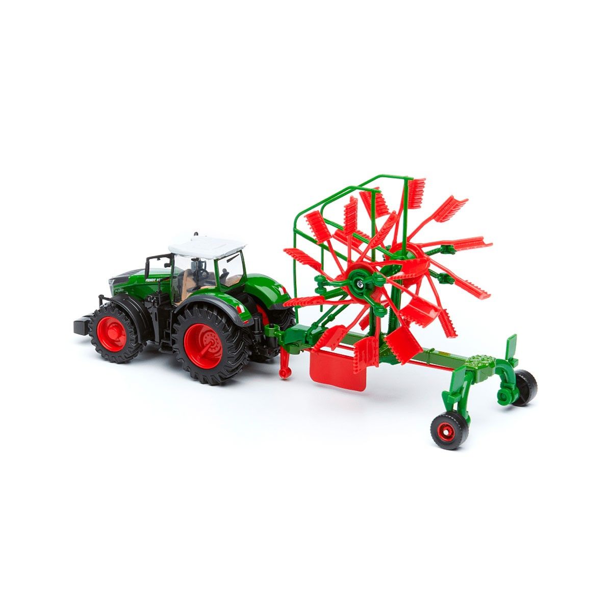 Модель - ТРАКТОР FENDT 1050 VARIO з роторними валковими граблями (10 cm)