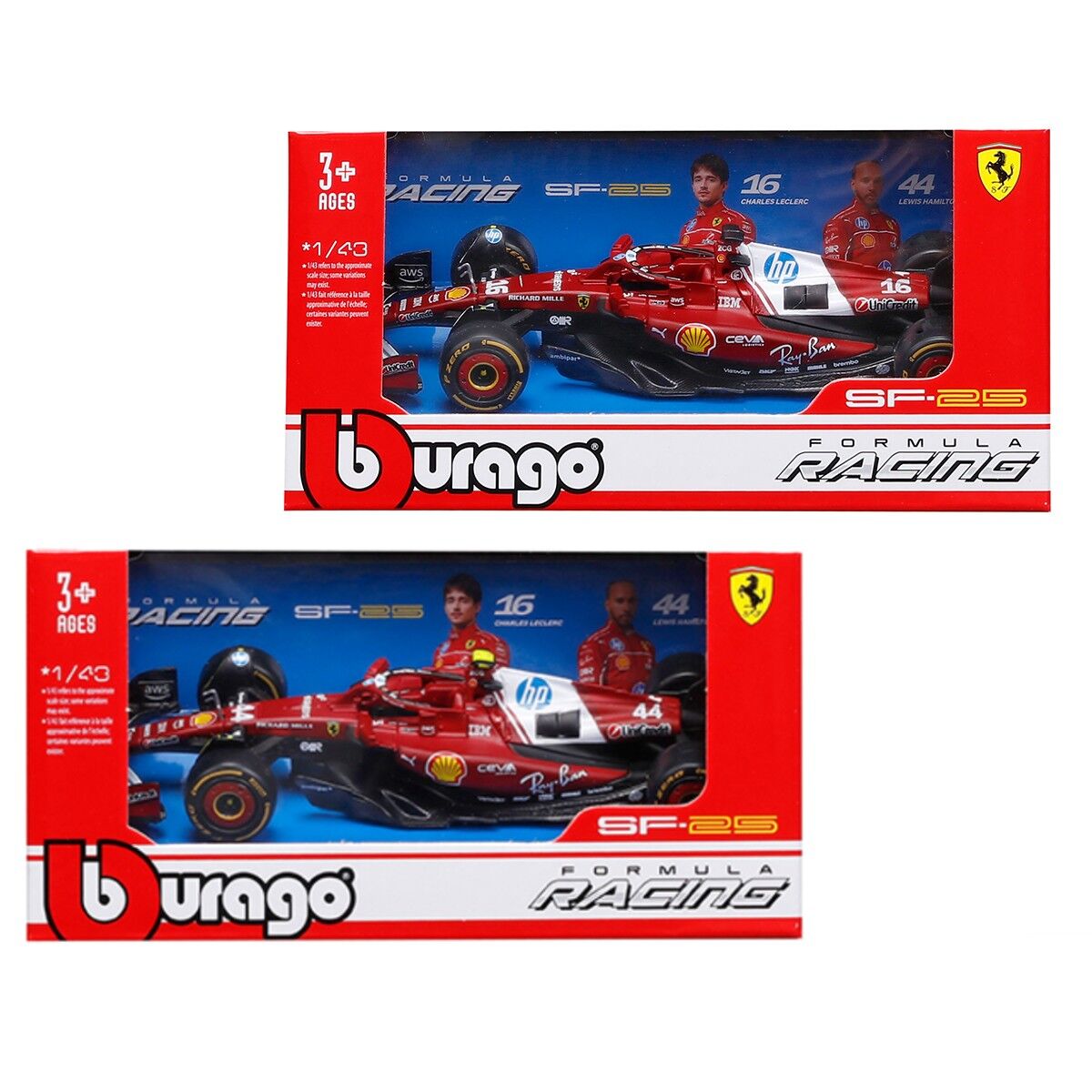 Автомодель - FERRARI RACING - SF-25 (2025) (1:43)